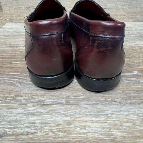 Allen Edmonds "Stowe" Burgundy Moc Toe Tassel Loafer Men's Size 12 - Picture 4 of 6